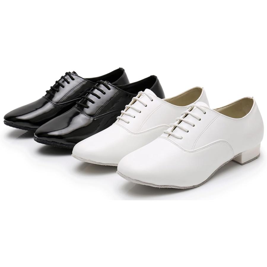 【並行輸入品】ZengyeZoo Ballroom Dance Shoes for Men Lace-up Latin Performance Danの画像