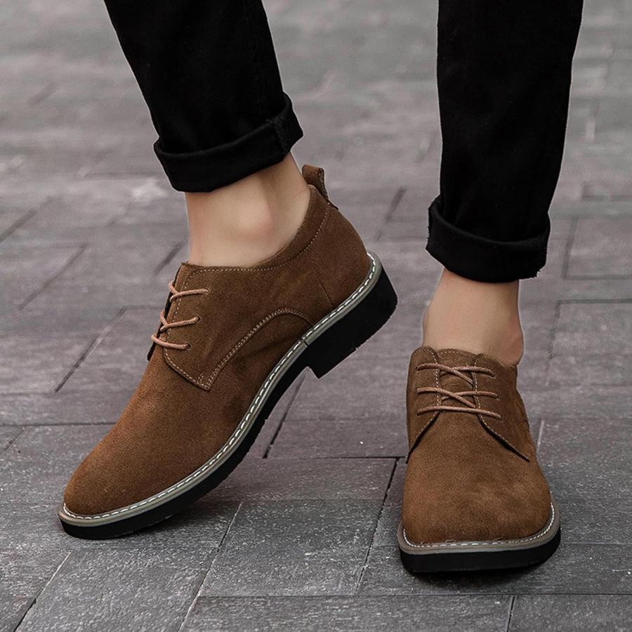 【並行輸入品】Men's Dress Shoes Casual Business for Men Suede Oxford Classic Formaの画像