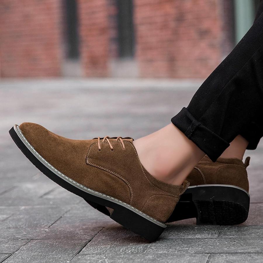 【並行輸入品】Men's Dress Shoes Casual Business for Men Suede Oxford Classic Formaの画像