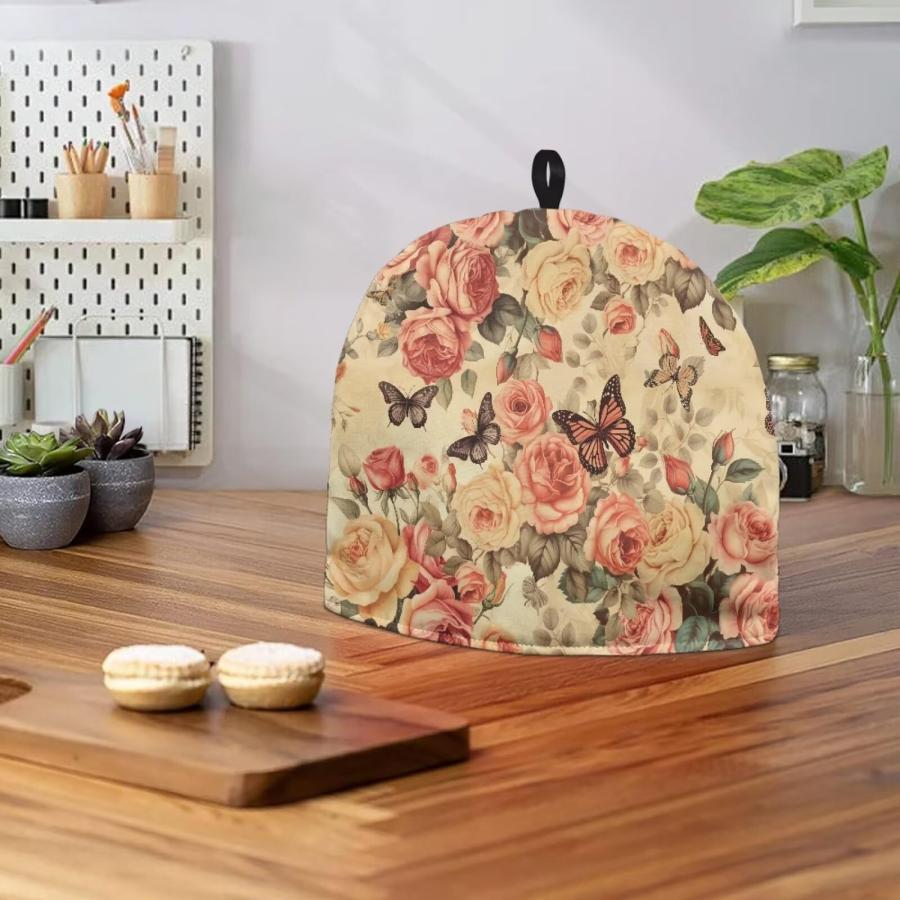 【並行輸入品】DISNIMO Floral Butterfly Coffee Warmer Tea Cosy for Teapot Tea C_9