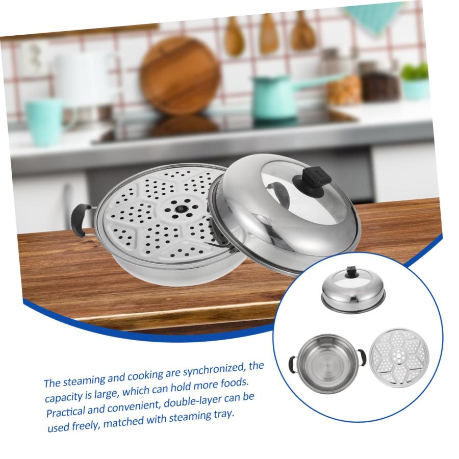 【並行輸入品】DECHOUS 2 Sets Pot Stainless Steel Cookware Non Stick Cooking Ut_6