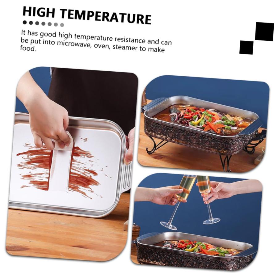 【並行輸入品】NAMOARLY Amphora Grilled Fish Plate Stainless Steel Steamer Housの画像