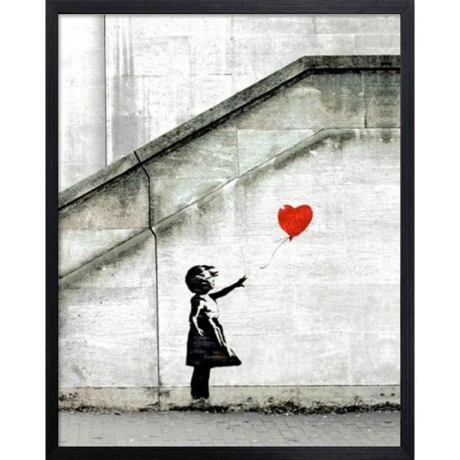 バンクシー 赤い風船と少女 Banksy Red Balloon 絵画 引っ越し 贈り物 プレゼント アート 覆面アーティスト インテリア