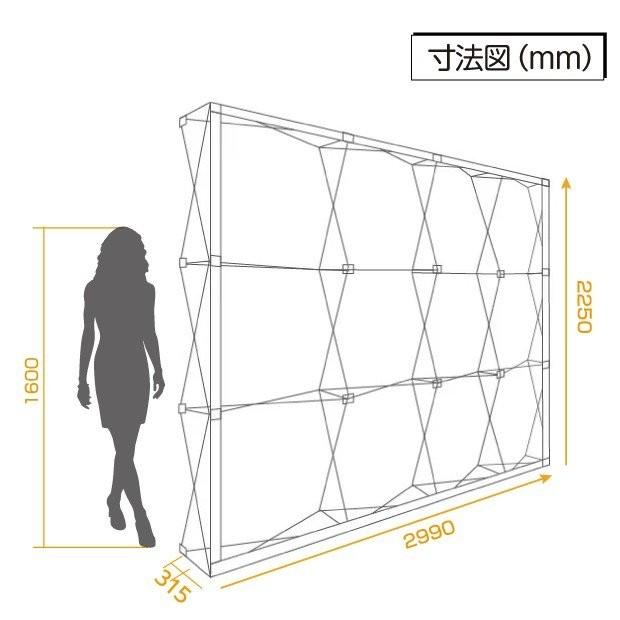 大型バックボード　3x4　室外対応可能　取付簡単　bbd-3x4　記者会見用バックパネルにもオススメ印刷面の素材　取付簡単　室外対応可能　広告宣伝看板　加工できる