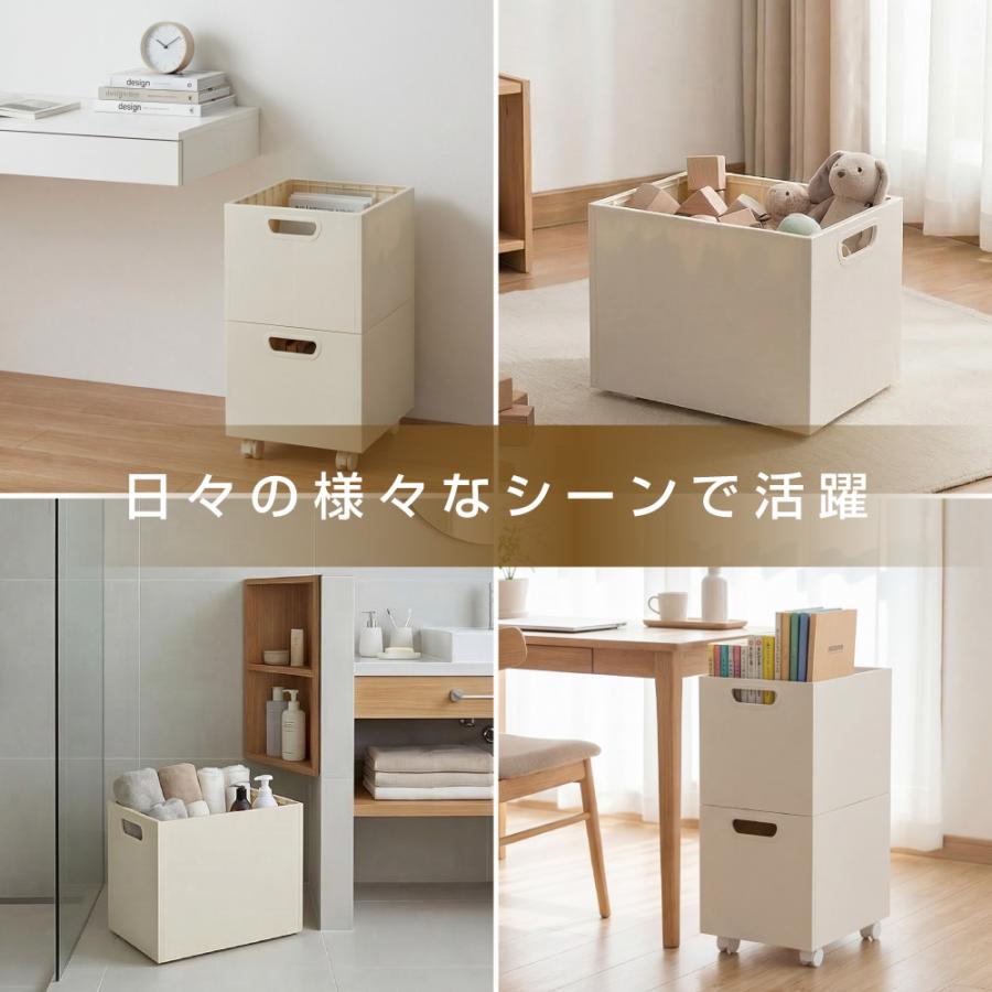 収納ケース キャスター付き 収納ボックス ワゴン 組立簡単 小物収納