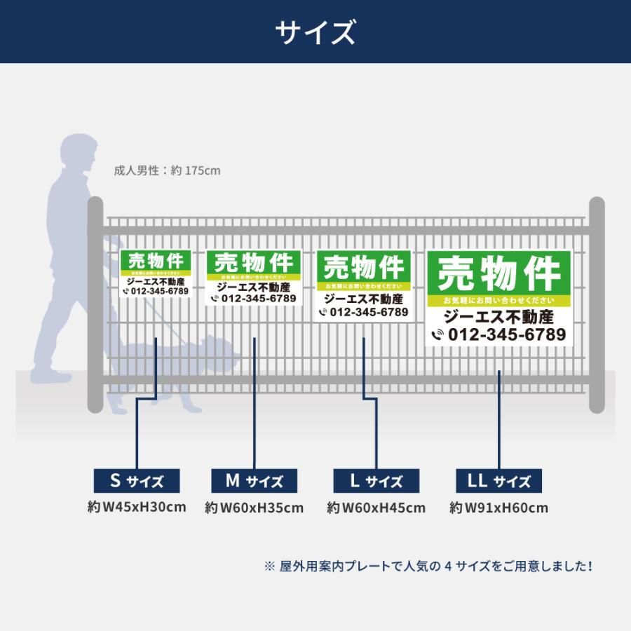 【社名・電話番号入れ対応】「売物件」 不動産 管理看板 募集看板  広告 契約 会社 お店 店舗 電話番号 売物件 新築 売地看板 fds-05爆買 |  | 04