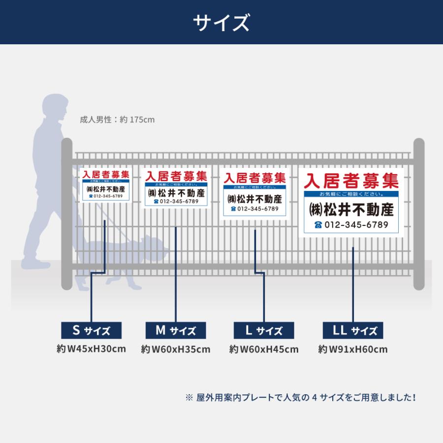 【社名・電話番号入れ対応】「入居者募集」 不動産 管理看板 募集看板  広告 契約 会社 お店 店舗 電話番号 売物件 新築 売地看板 fds-14爆買 |  | 03