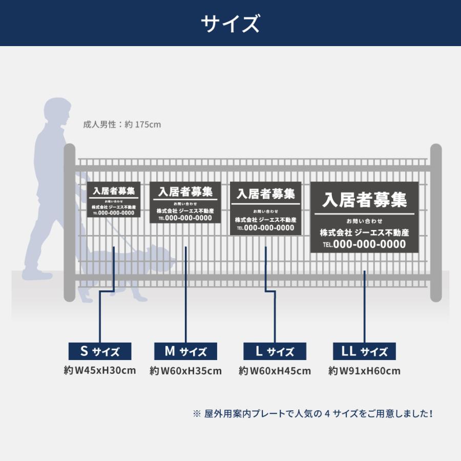 【社名・電話番号入れ対応】「入居者募集」 不動産 管理看板 募集看板  広告 契約 会社 お店 店舗 電話番号 売物件 新築 売地看板 fds-18爆買 |  | 04