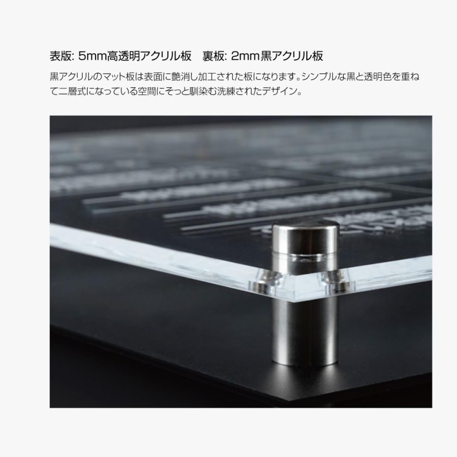 建設業の許可票 看板【アクリルW式】W45cm×H35cm レーザー彫刻 二層式