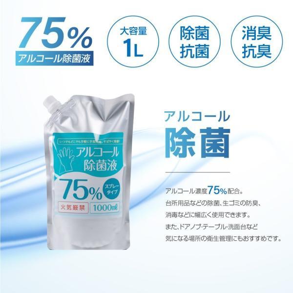 大容量】アルコール 除菌 ハンドスプレー詰め替え 3個セット 大