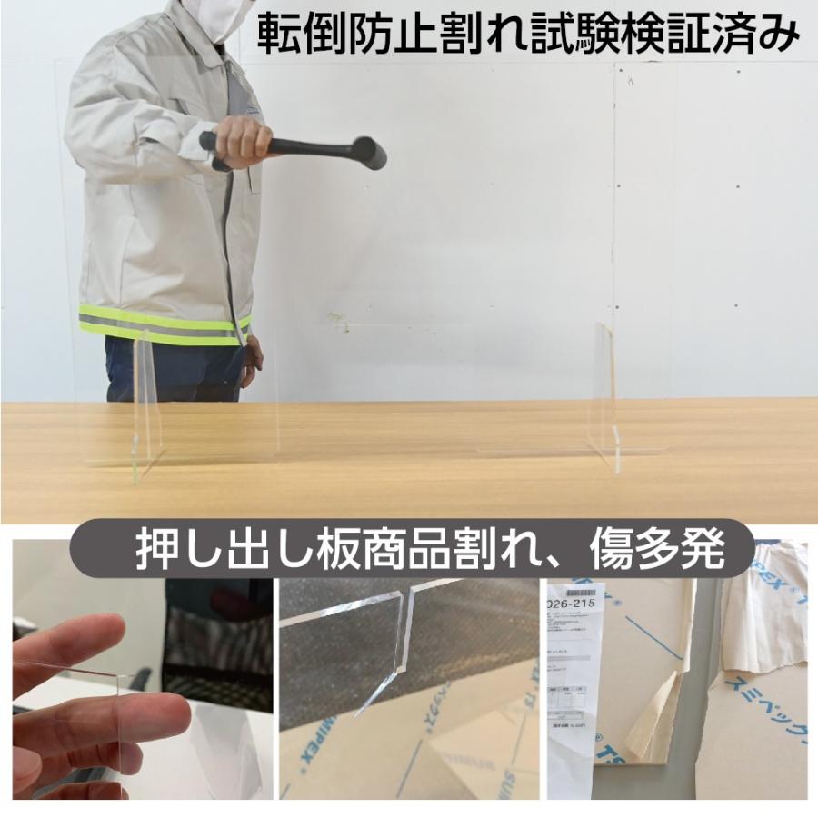 日本製]高透明度アクリル板採用 衝突防止窓付きW1200*H600mm 飛沫防止 