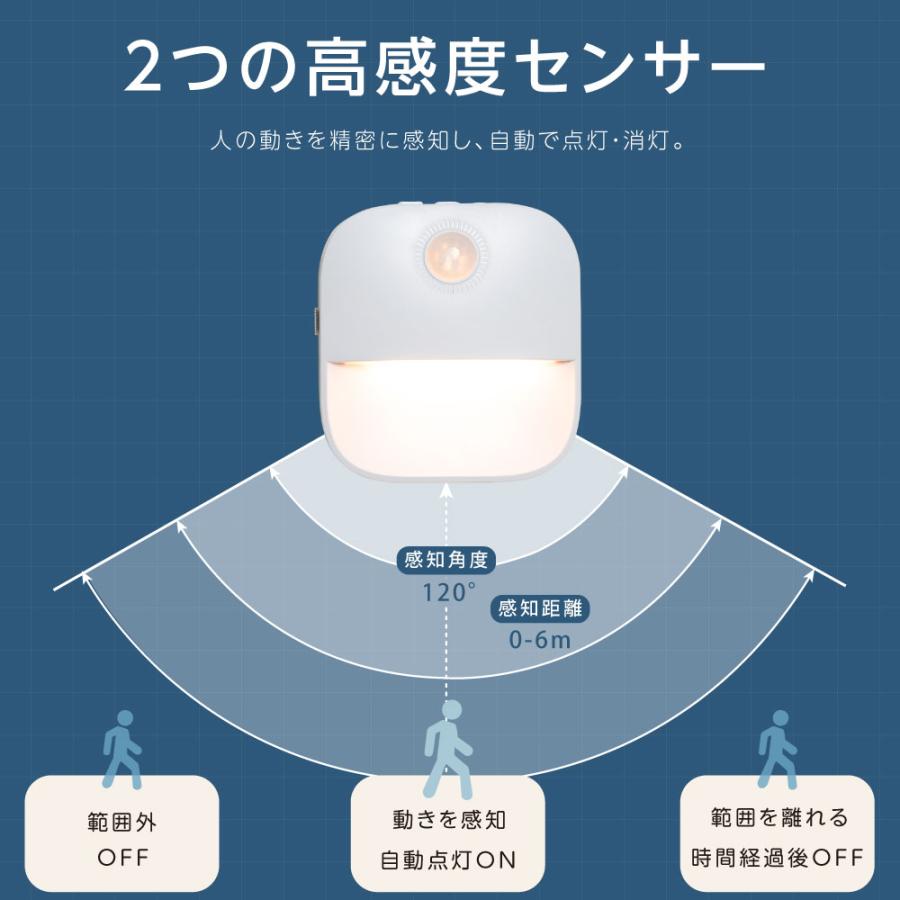 センサーライト コンセント 人感センサー 付き 調色LED  自動点灯 授乳ライト 明るさ 調節 感知 常夜灯 補助灯 消灯 室内 階段 玄関 廊下 ledcl-xyd01 | BESTSIGN | 04