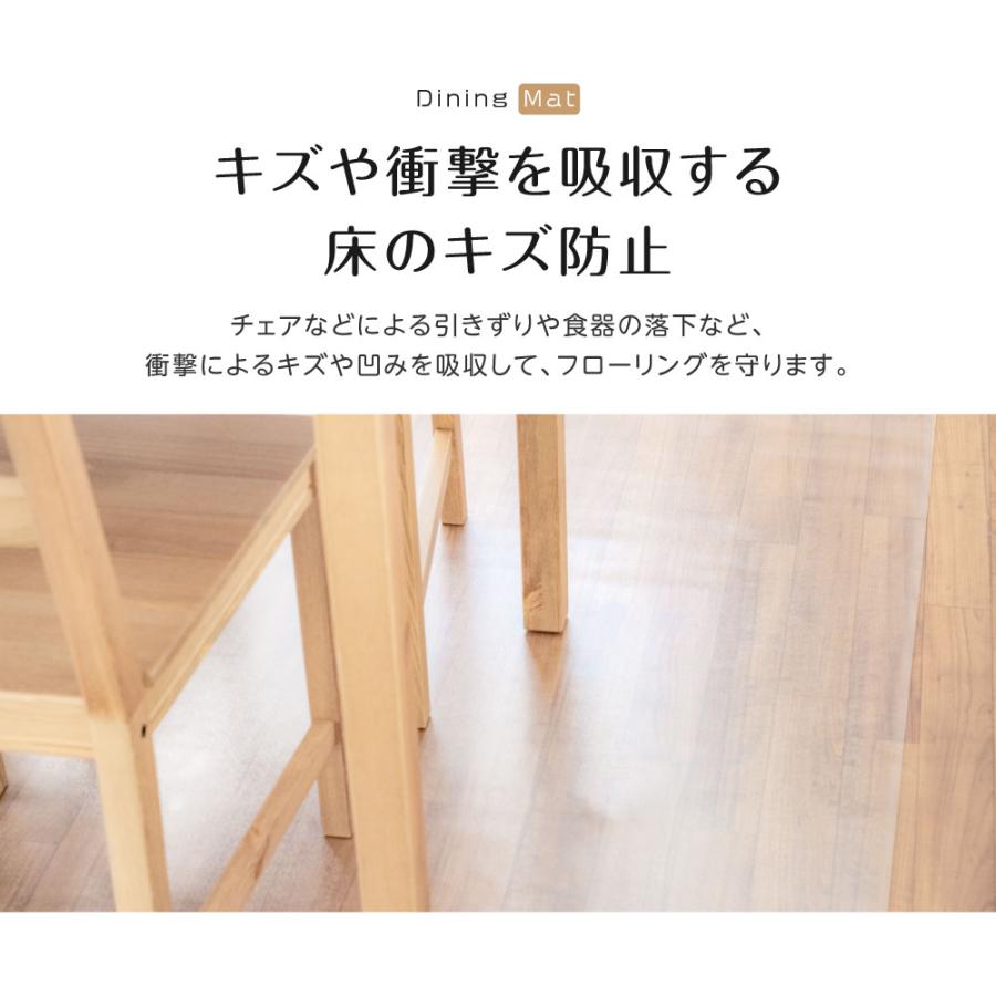 BESTSIGN（ベストサイン） ダイニングマット クリア 撥水 180×300cm