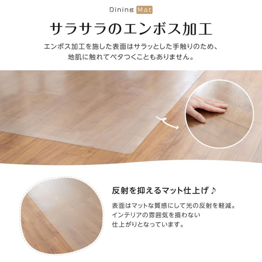 【楽天ランキング入賞】ダイニングマット 180×300cm 撥水 クリア 透明 防水 床暖房対応 抗菌 防カビ 厚さ1.5mm 透明マット キッチンマット BESTSIGN（ベストサイン） ダイニングマット クリア 撥水 180×300cm