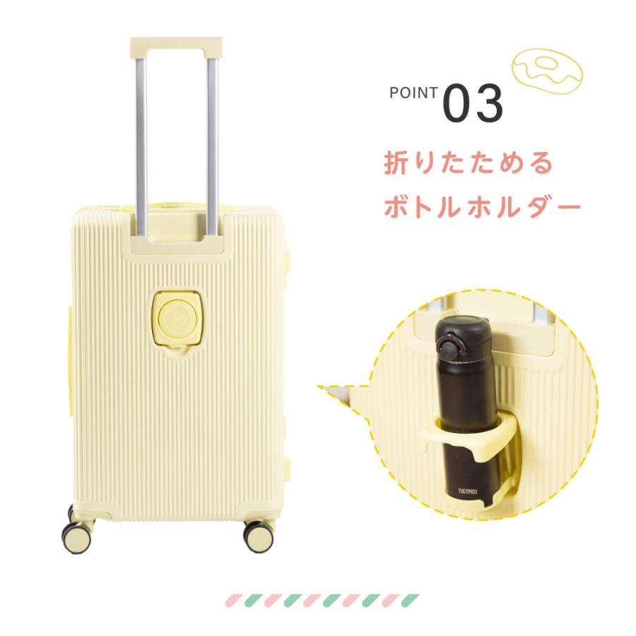 前開き スーツケース USBポート付き キャリーケース Sサイズ キャリー