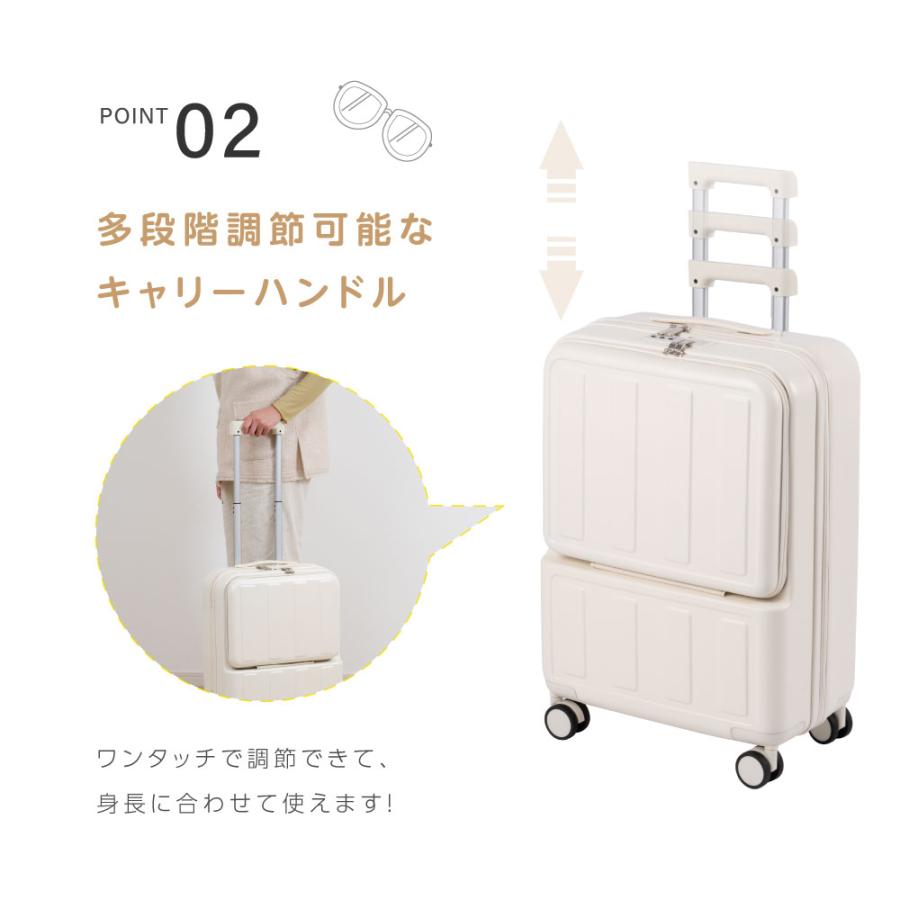 BESTSIGN（ベストサイン） 前開き スーツケース USBポート付き
