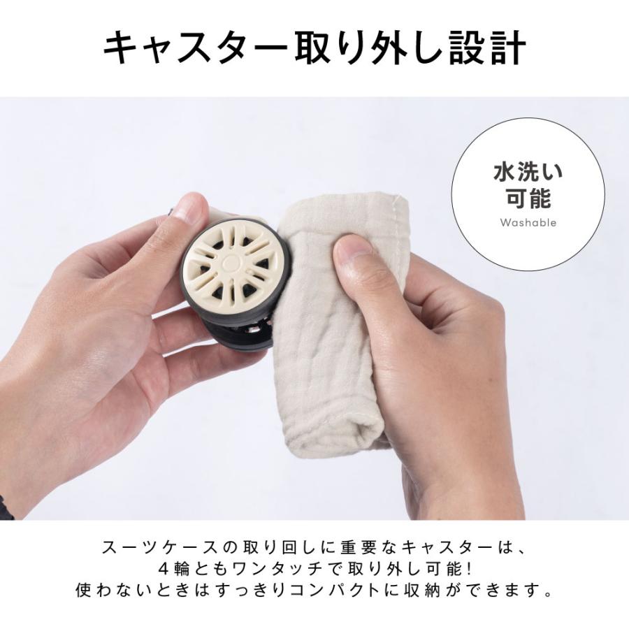 スーツケース キャリーバッグ S/Mサイズ  カラー限り4180円 スマホスタンド フック付き 収納ポケット 耐衝撃 超軽量 360度回転 静音 ダブルキャスター　爆買 |  | 04