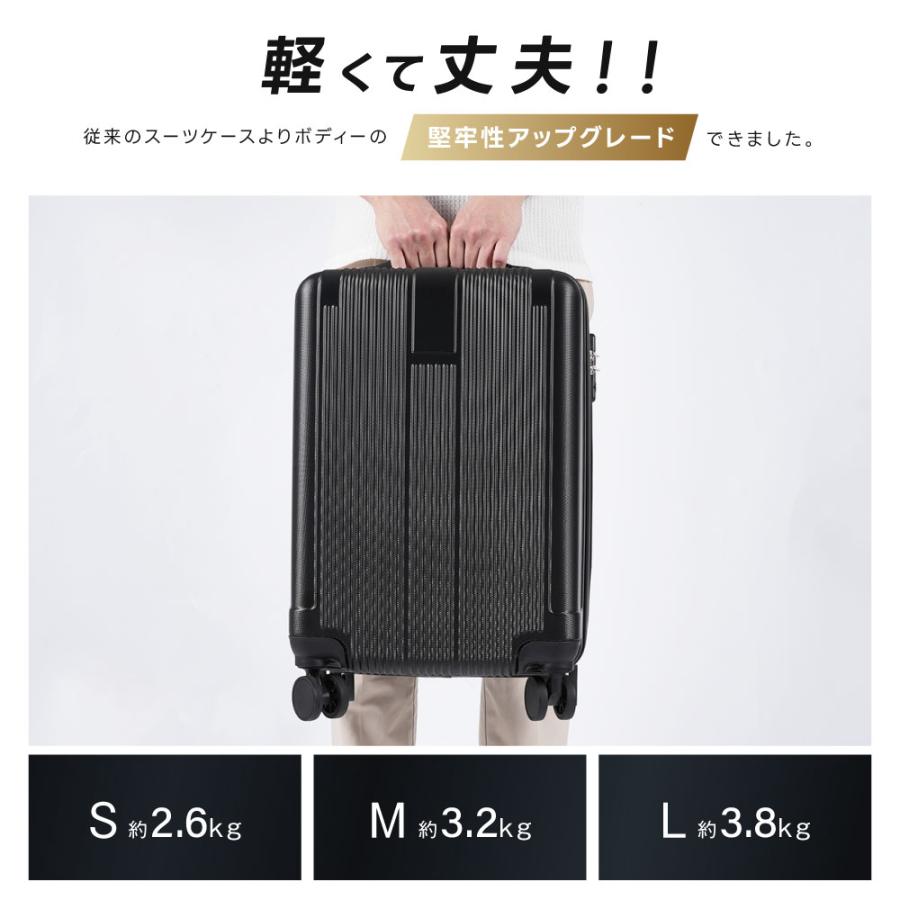 スーツケース 機内持ち込み 耐衝撃 キャリーバッグ S/M/Lサイズ 39L