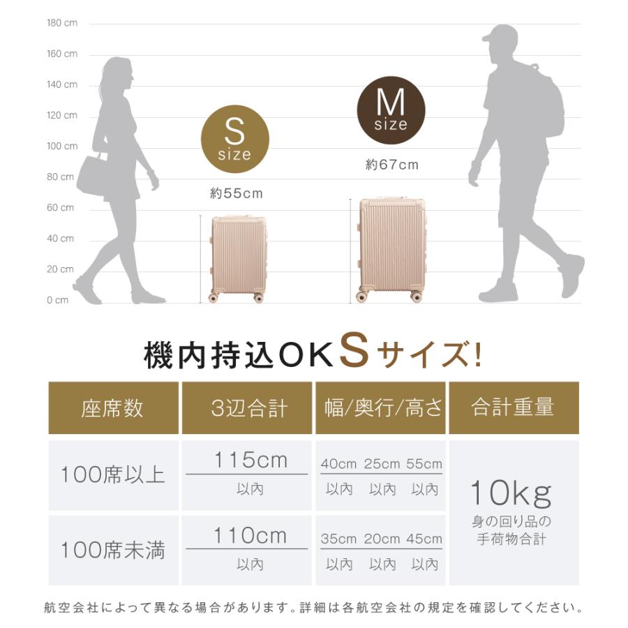 スーツケース  フレームタイプ 機内持込可能 S/Mサイズ 38L/60L キャリーケース 5カラー カップホルダー スマホスタンド フック付き 軽量 360度回転 大容量 旅行 |  | 17