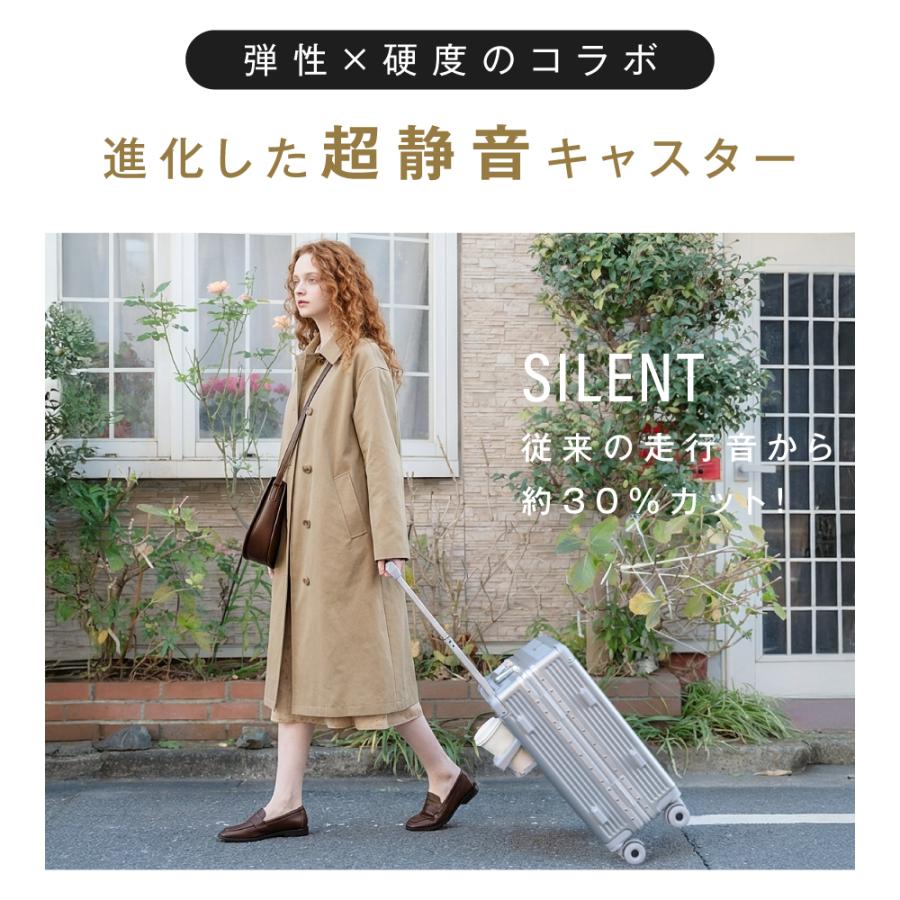 スーツケース  フレームタイプ 機内持込可能 S/Mサイズ 38L/60L キャリーケース 5カラー カップホルダー スマホスタンド フック付き 軽量 360度回転 大容量 旅行 |  | 02