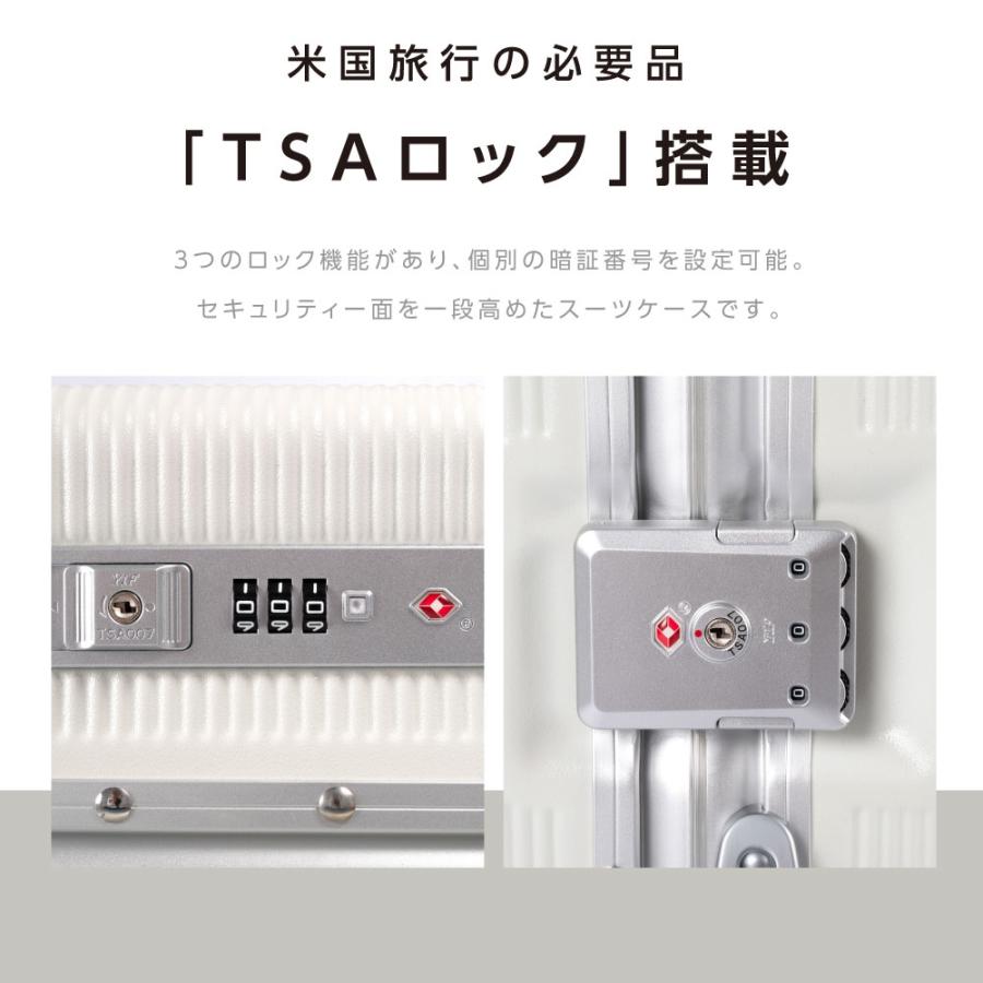 前開き スーツケース USBポート付き ストッパー付 キャリーケース