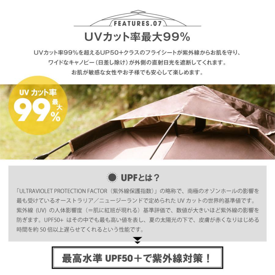 South Light テント ポップアップテント ワンタッチテント 4人