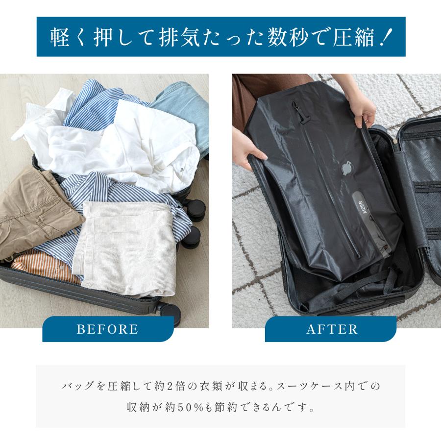 立体 圧縮袋 ラベルポーチ 衣類 収納 旅行 16L 旅行用ポーチ 大容量