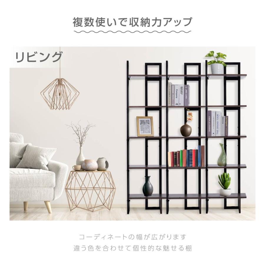 BESTSIGN 棚 コーナーラック オープンシェルフ 本棚 ラック 木製 家具