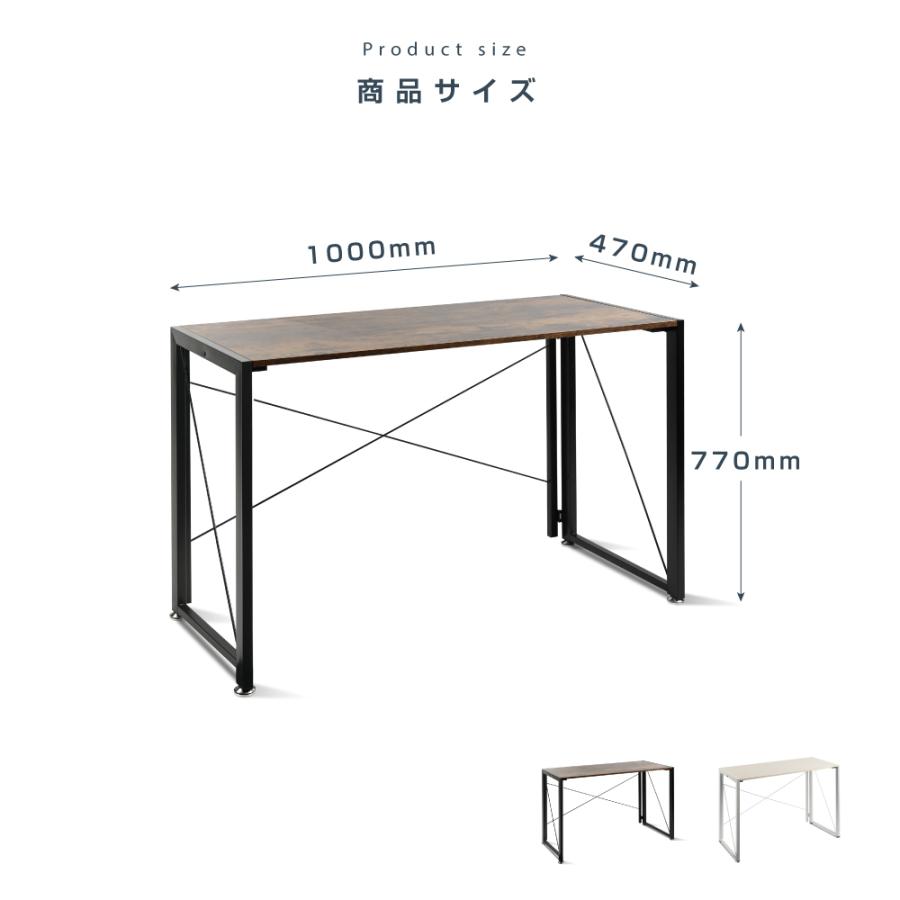 デスク　パソコンデスク 幅100cm  2色選べる オフィスデスク ワークデスク 木製 おしゃれ 勉強机　在宅勤務 平机 おしゃれ PCデスク（wt-x100）｜bestsign｜11