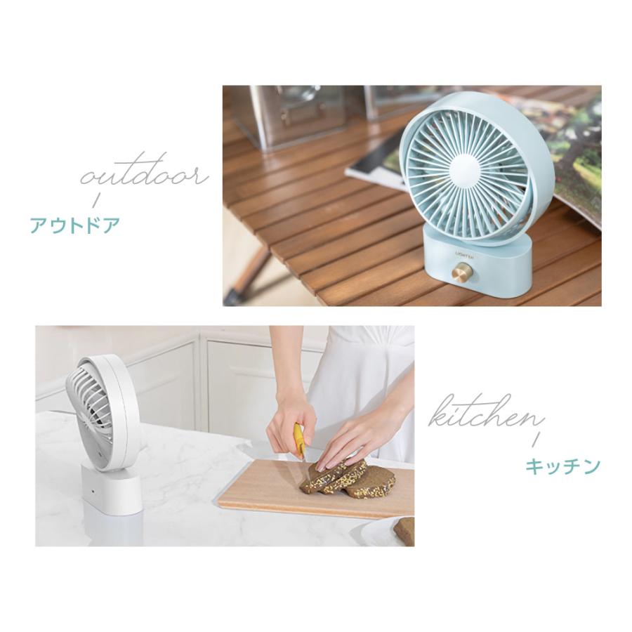 卓上扇風機 小型 左右首振り 風量10段階調整 usb 充電 コンパクト ミニ扇風機 ポータブル 7枚羽根 角度調節 携帯  軽量 寝室 シンプル アウトドア xr-df228爆買 | BESTSIGN | 06