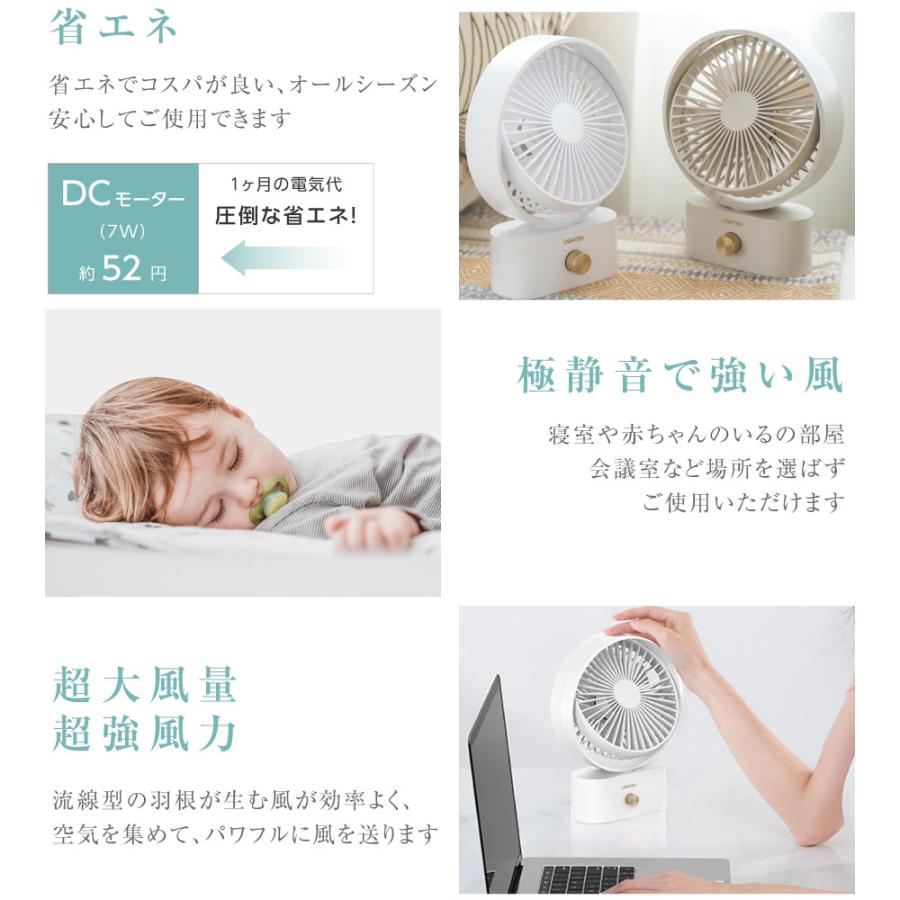 卓上扇風機 小型 左右首振り 風量10段階調整 usb 充電 コンパクト ミニ扇風機 ポータブル 7枚羽根 角度調節 携帯  軽量 寝室 シンプル アウトドア xr-df228爆買 | BESTSIGN | 08