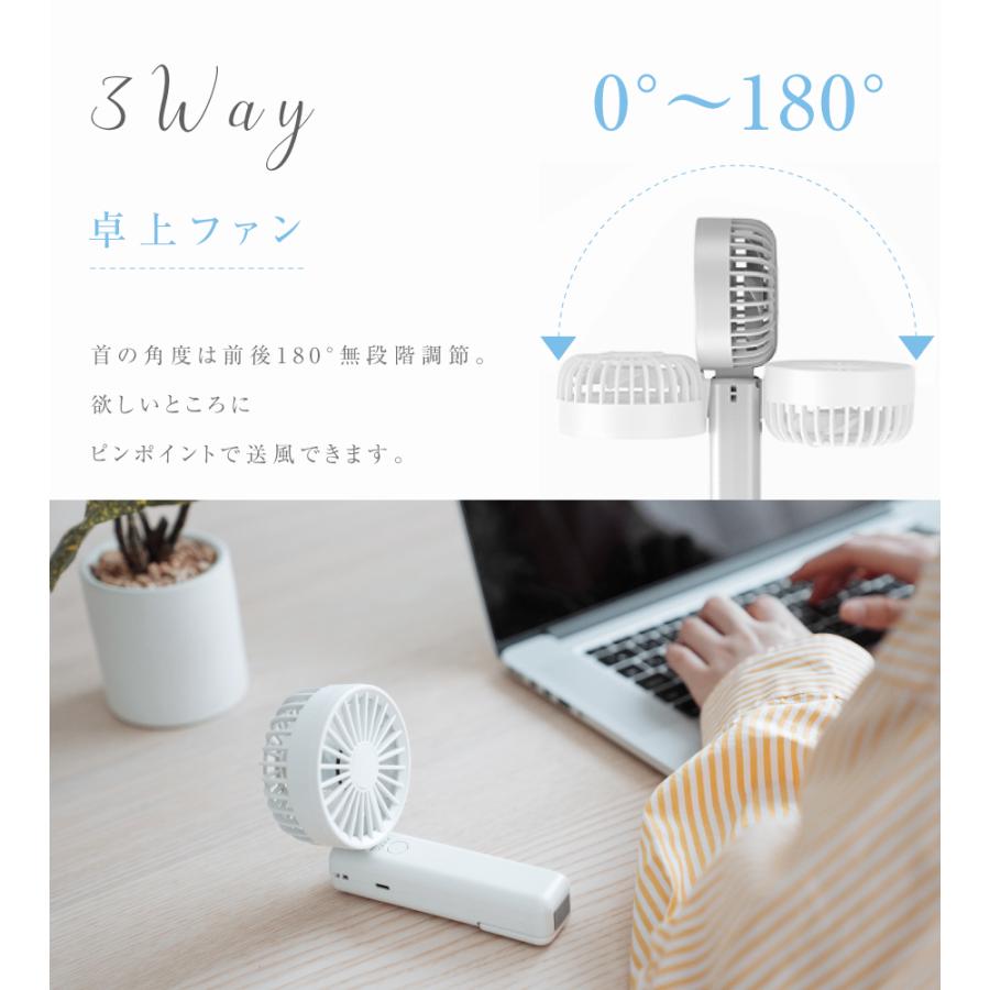 手持ち扇風機 Amazon | USB 手持ち扇風機 携帯扇風機 スタンド 改良品 小型