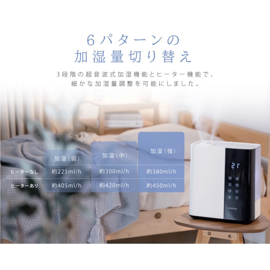 BESTSIGN 加湿器 超音波 上部給水式 ハイブリッド 高温3重除菌