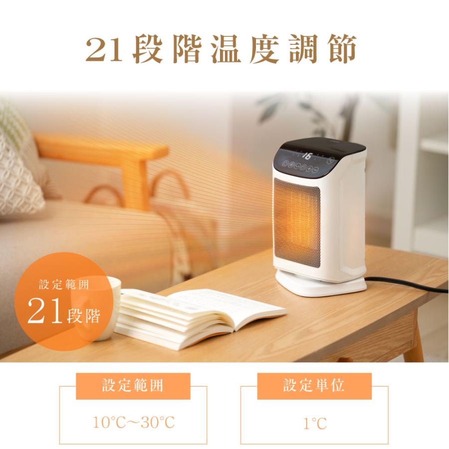 BESTSIGN ヒーター セラミックヒーター 電気ストーブ 小型 1200W
