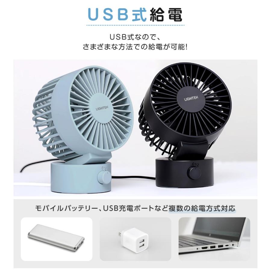 BESTSIGN（ベストサイン） 卓上扇風機 風量調整 usb給電 コンパクト