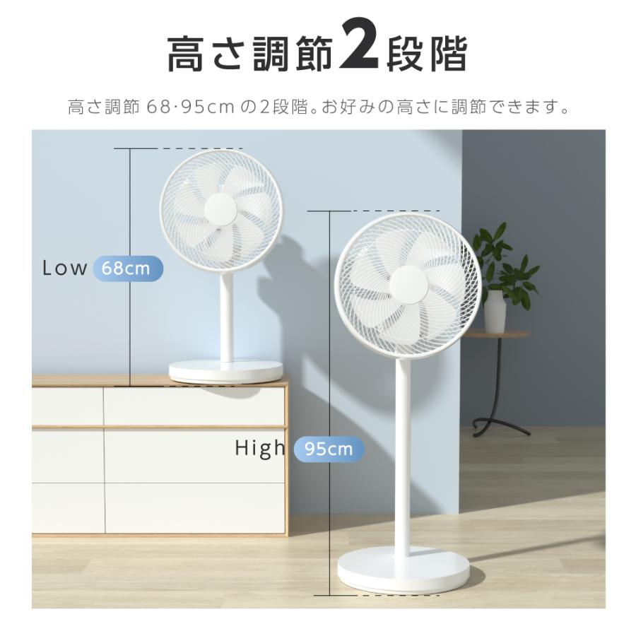 BESTSIGN 扇風機 サーキュレーター 7枚羽根 6段階風量調節 自動
