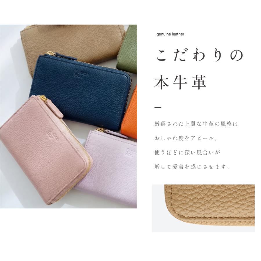 財布 レディース 長財布 多機能財布 小さめ 本革 牛革 13色 薄型 ミニ