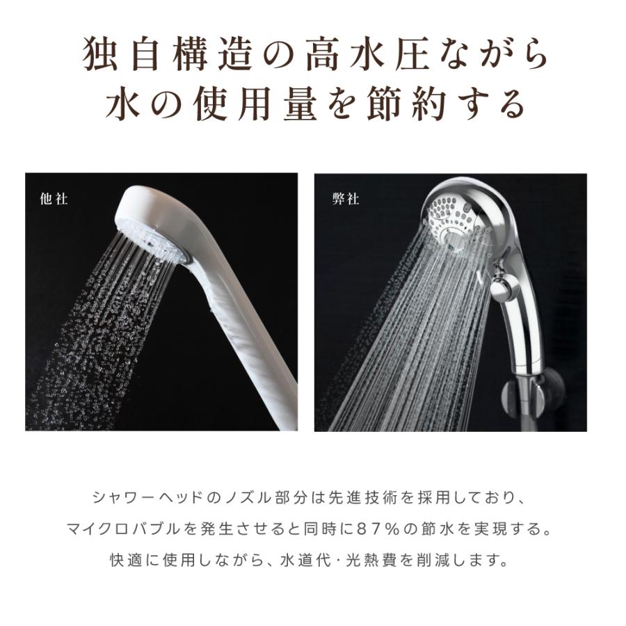 シャワーヘッド 期間限定2180円 強い水圧 90%節水 6段階モード 高洗浄