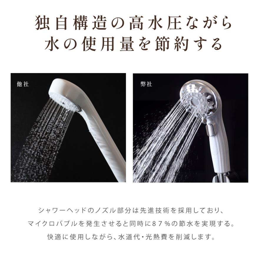 シャワーヘッド スキンケア 節水 高洗浄力 手元止水 うるおい 美肌