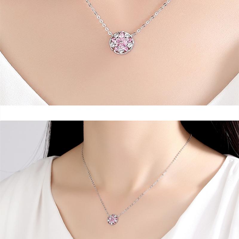 ネックレス レディース 桜 さくら はる ピンク ピンクダイヤ cz ネックレス レディース 桜 さくら はる ピンク ピンクダイヤ cz