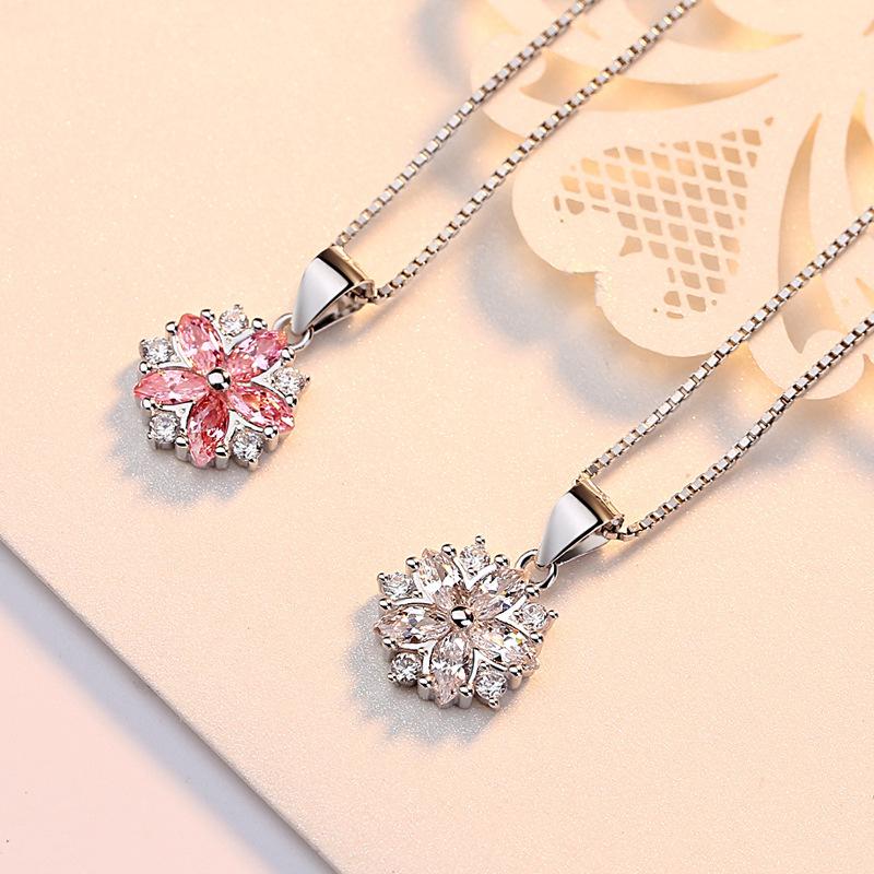 ネックレス レディース 桜 さくら はる ピンク ピンクダイヤ cz ネックレス レディース 桜 さくら はる ピンク ピンクダイヤ cz