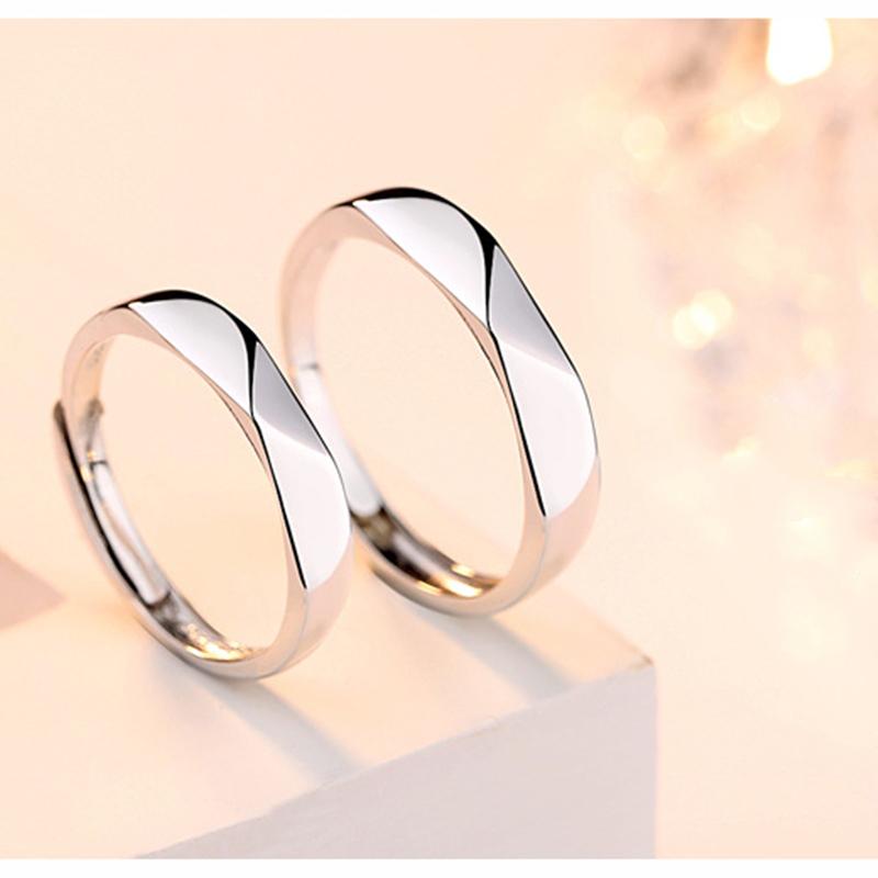 ペアリング シンプル ペア 恋人 カップル 永遠の誓い リング バレンタインデー 結婚指輪 恋人 レディース メンズ シルバー925 ギフト フリーの画像