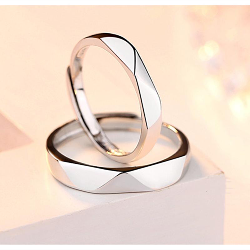 ペアリング シンプル ペア 恋人 カップル 永遠の誓い リング バレンタインデー 結婚指輪 恋人 レディース メンズ シルバー925 ギフト フリーの画像