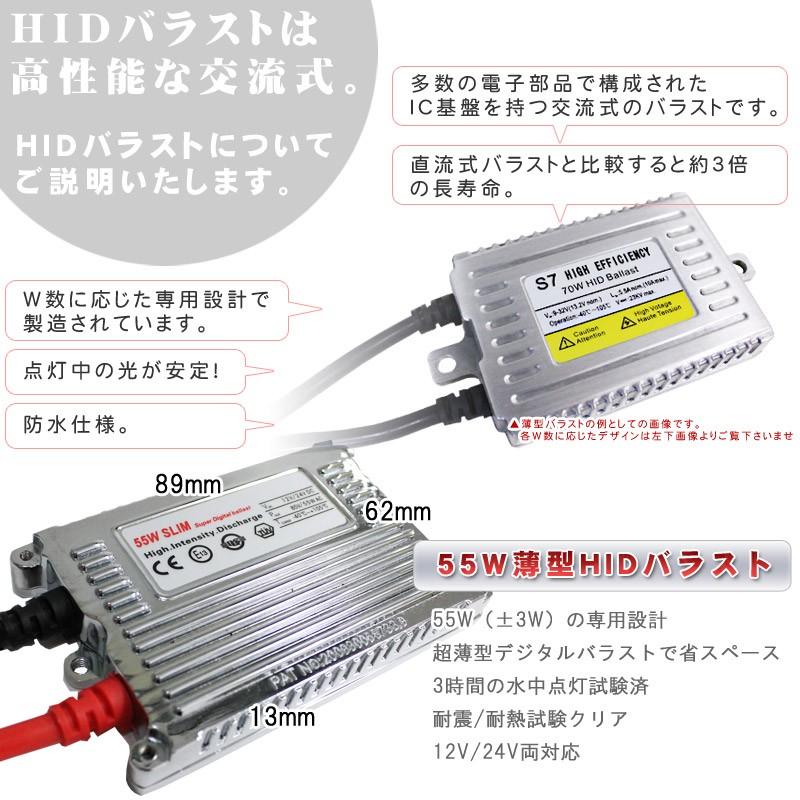 HIDキット 55W超薄型 D2C/D2R/D2S/D4C/D4R/D4S 8000K 高性能交流式  