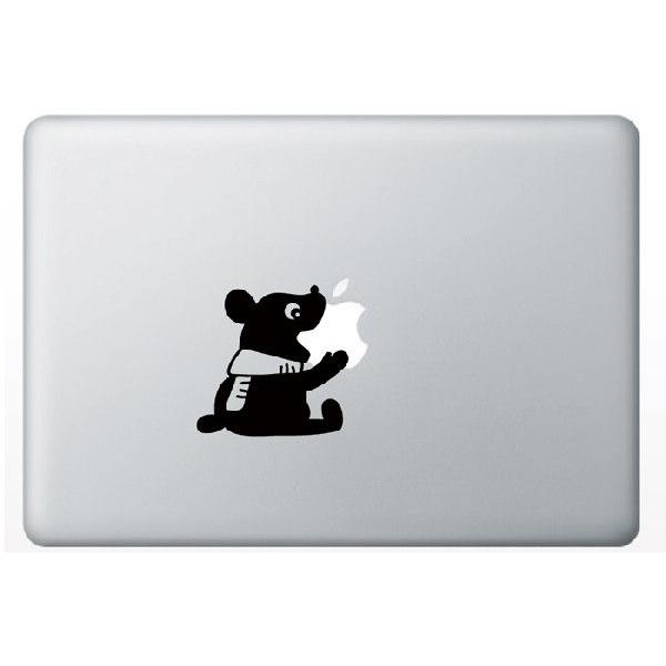 MacBook Pro Air/Pro 13インチ用背面デザインステッカー「りんごを