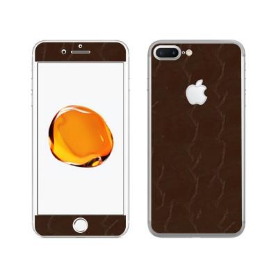 iPhone8/7(8Plus/7Plus)用 カスタムデザイン液晶フィルム シール(レザーグロスブラウン)｜bestsupplyshop｜03