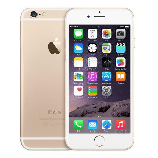 Apple 海外SIMシムフリー版 Apple iPhone6 ゴールド(金)64GB [送料無料