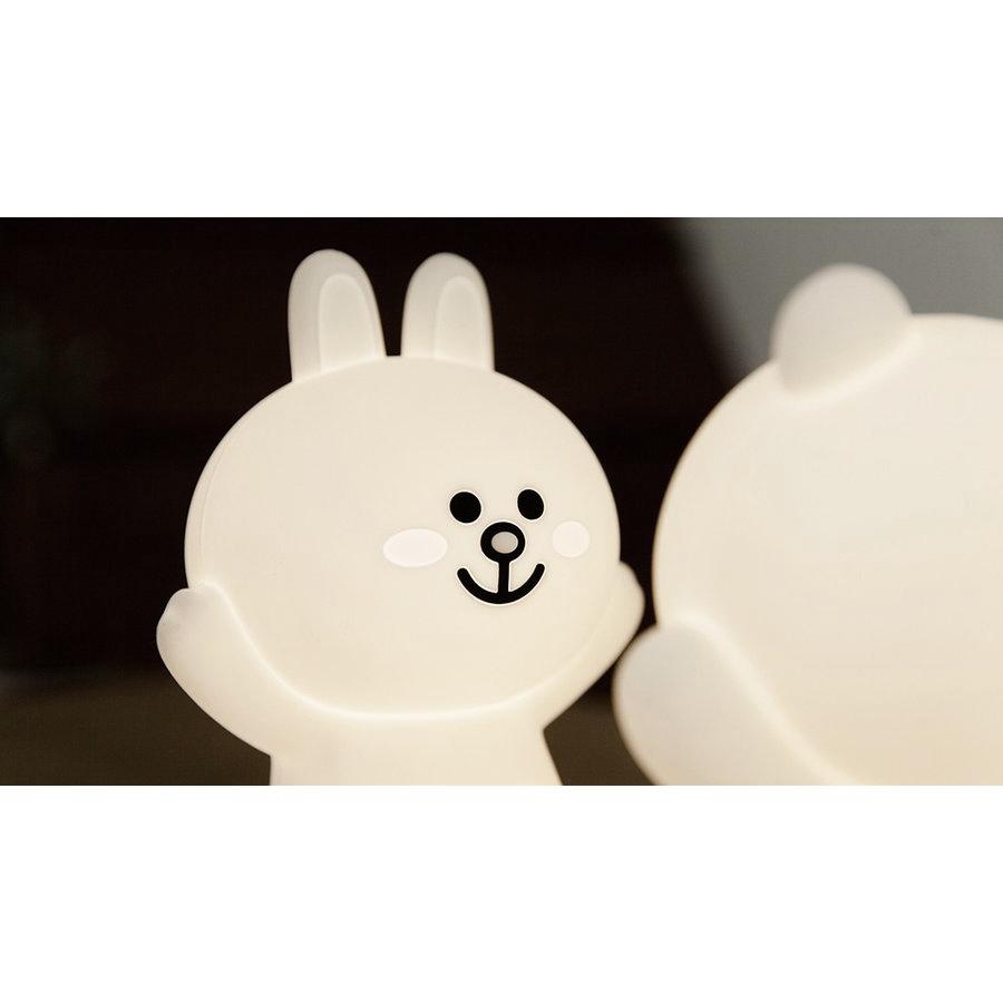 LINE キャラクター コニー ランプ フィギュアLEDランプ LINE FRIENDS フィギュアLEDランプ ハグミー HUG ME (充電式デスク
