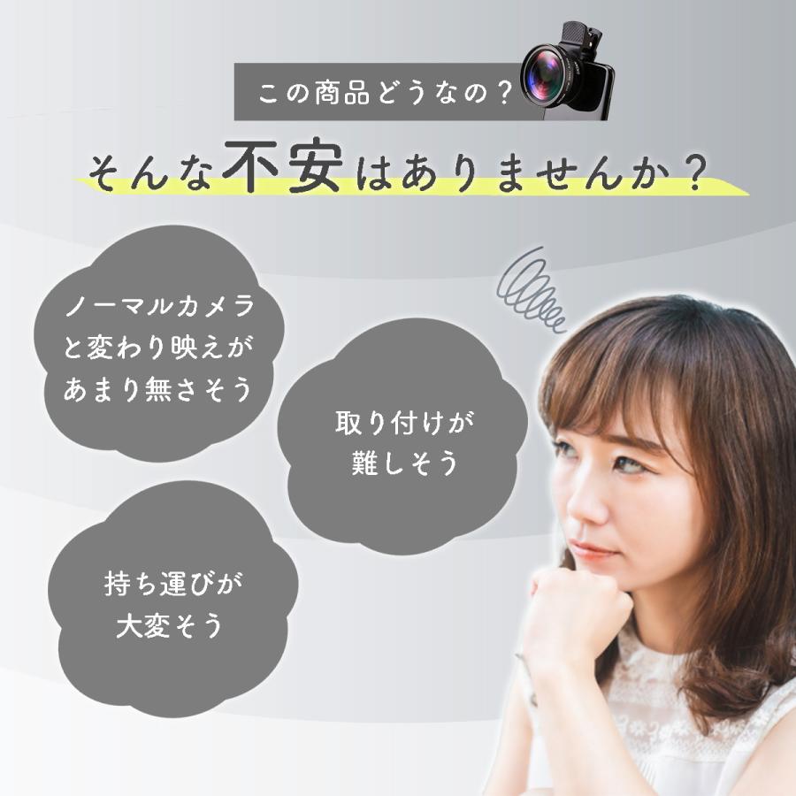 スマホカメラレンズ クリップ式 広角レンズ マクロレンズ 接写レンズ