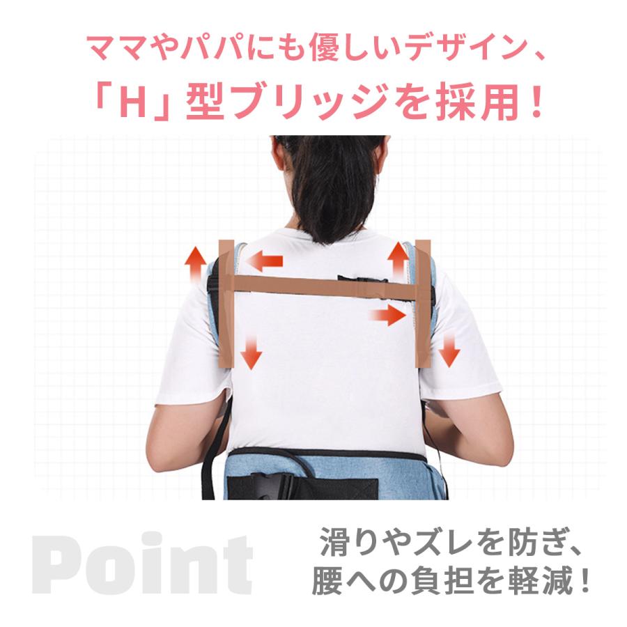 ヒップシート 抱っこ紐 前向き抱っこ 対面抱っこ おんぶ 4WAY 取り外し